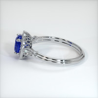 1.47 Ct. Blue Sapphire Ring, 10K White Gold 4