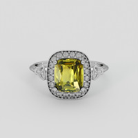 2.04 Ct. Alexandrite Ring, 10K White Gold 1