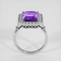 4.75 Ct. Purple Amethyst Ring, 10K White Gold 3