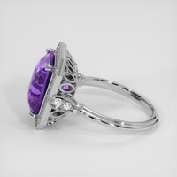 4.75 Ct. Purple Amethyst Ring, 10K White Gold 4