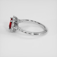 1.08 Ct. Ruby Ring, 10K White Gold 4