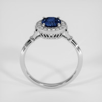2.00 Ct. Blue Sapphire Ring, 10K White Gold 3