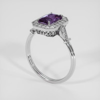 1.43 Ct. Bi Color Sapphire Ring, 10K White Gold 2