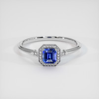 1.29 Ct. Sapphire Ring, 14K White Gold 1