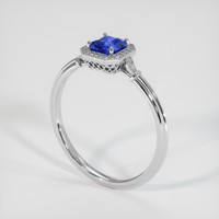 1.29 Ct. Sapphire Ring, 14K White Gold 2