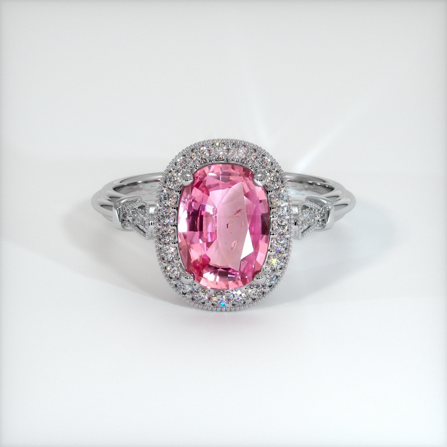 Sapphire Ring 1.78 Ct. 14K White Gold | The Natural Sapphire