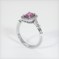 1.73 Ct. Sapphire Ring, 14K White Gold 2