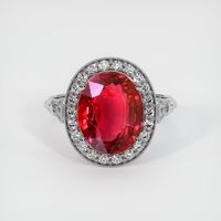 5.00 Ct. Ruby Ring, 14K White Gold 1