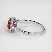 1.42 Ct. Ruby Ring, 14K White Gold 4