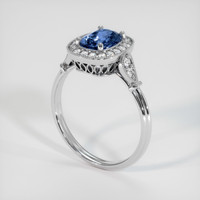 1.43 Ct. Sapphire Ring, 14K White Gold 2