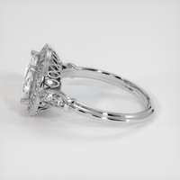 2.39 Ct. White Sapphire Ring, 14K White Gold 4