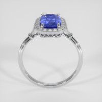 2.98 Ct. Blue Sapphire Ring, 14K White Gold 3