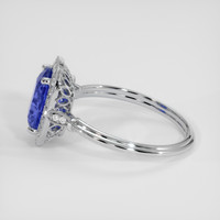 2.98 Ct. Blue Sapphire Ring, 14K White Gold 4