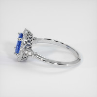 1.24 Ct. Sapphire Ring, 14K White Gold 4