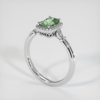 1.10 Ct. Sapphire Ring, 14K White Gold 2