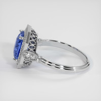 3.26 Ct. Sapphire Ring, 18K White Gold 4