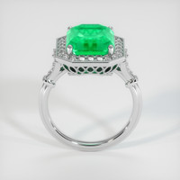 4.29 Ct. Emerald Ring, 18K White Gold 3