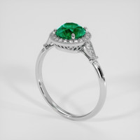 1.97 Ct. Emerald Ring, 18K White Gold 2