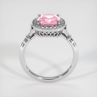 2.07 Ct. Padparadscha Sapphire Ring, 18K White Gold 3