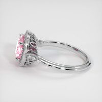 2.07 Ct. Padparadscha Sapphire Ring, 18K White Gold 4