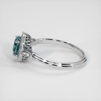 1.51 Ct. Sapphire Ring, 18K White Gold 4