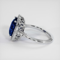 4.03 Ct. Blue Sapphire Ring, 18K White Gold 4