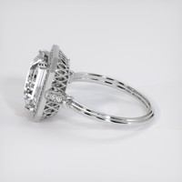 3.59 Ct. White Sapphire Ring, 18K White Gold 4