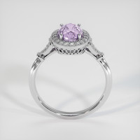 1.62 Ct. Pinkish Purple Sapphire Ring, 18K White Gold 3