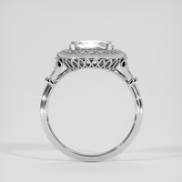 2.39 Ct. White Sapphire Ring, 18K White Gold 3
