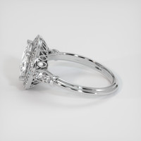 2.39 Ct. White Sapphire Ring, 18K White Gold 4
