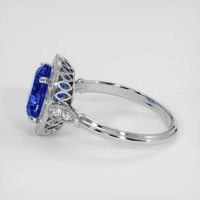 3.01 Ct. Blue Sapphire Ring, 18K White Gold 4