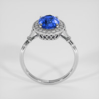 2.54 Ct. Blue Sapphire Ring, 18K White Gold 3