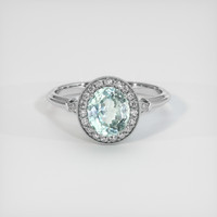 1.79 Ct. Sapphire Ring, 18K White Gold 1