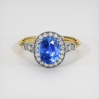 2.90 Ct. Sapphire Ring, 18K White & Yellow 1