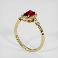 1.01 Ct. Ruby Ring, 10K Yellow Gold 2
