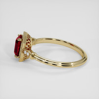 1.01 Ct. Ruby Ring, 10K Yellow Gold 4
