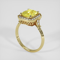 2.24 Ct. Yellow Sapphire Ring, 10K Yellow Gold 2