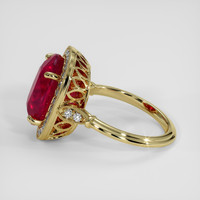 9.57 Ct. Ruby Ring, 14K Yellow Gold 4