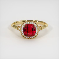 1.37 Ct. Ruby Ring, 14K Yellow Gold 1