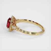 1.02 Ct. Ruby Ring, 14K Yellow Gold 4