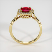 1.12 Ct. Ruby Ring, 14K Yellow Gold 3