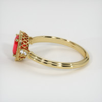 0.97 Ct. Ruby Ring, 14K Yellow Gold 4
