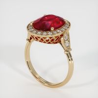 5.00 Ct. Ruby Ring, 14K Yellow Gold 2