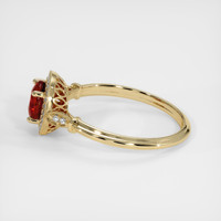 0.77 Ct. Ruby Ring, 14K Yellow Gold 4