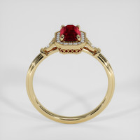 1.01 Ct. Ruby Ring, 14K Yellow Gold 3