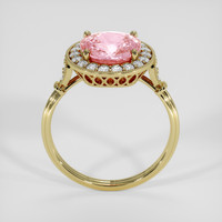 3.05 Ct. Padparadscha Sapphire Ring, 14K Yellow Gold 3