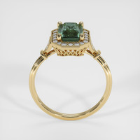 2.65 Ct. Green Sapphire Ring, 14K Yellow Gold 3