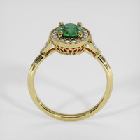 1.23 Ct. Green Sapphire Ring, 14K Yellow Gold 3