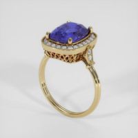 4.67 Ct. Bi Color Sapphire Ring, 14K Yellow Gold 2