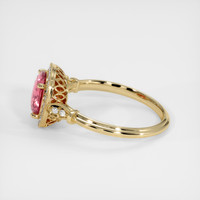 1.61 Ct. Padparadscha Sapphire Ring, 14K Yellow Gold 4